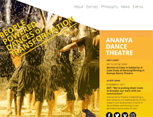 Tablet Screenshot of ananyadancetheatre.org